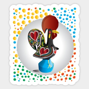 Portugal’s Barcelos Rooster Emblem (Galo) Sticker